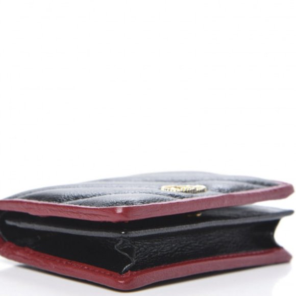 Gucci Interlocking GG Card Case in Black with Red Trim - Picture 8 of 9